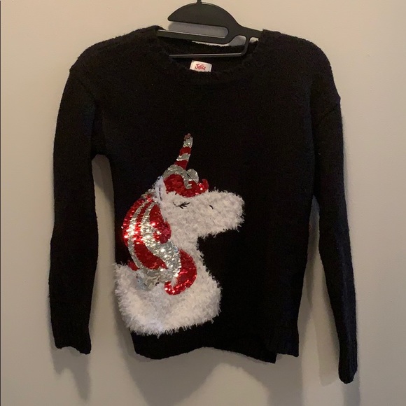 Justice Other - NEW Flip Sequin Unicorn Sweater Justice Size 8